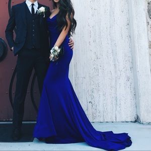 Jadore Evening strapless and backless prom dress